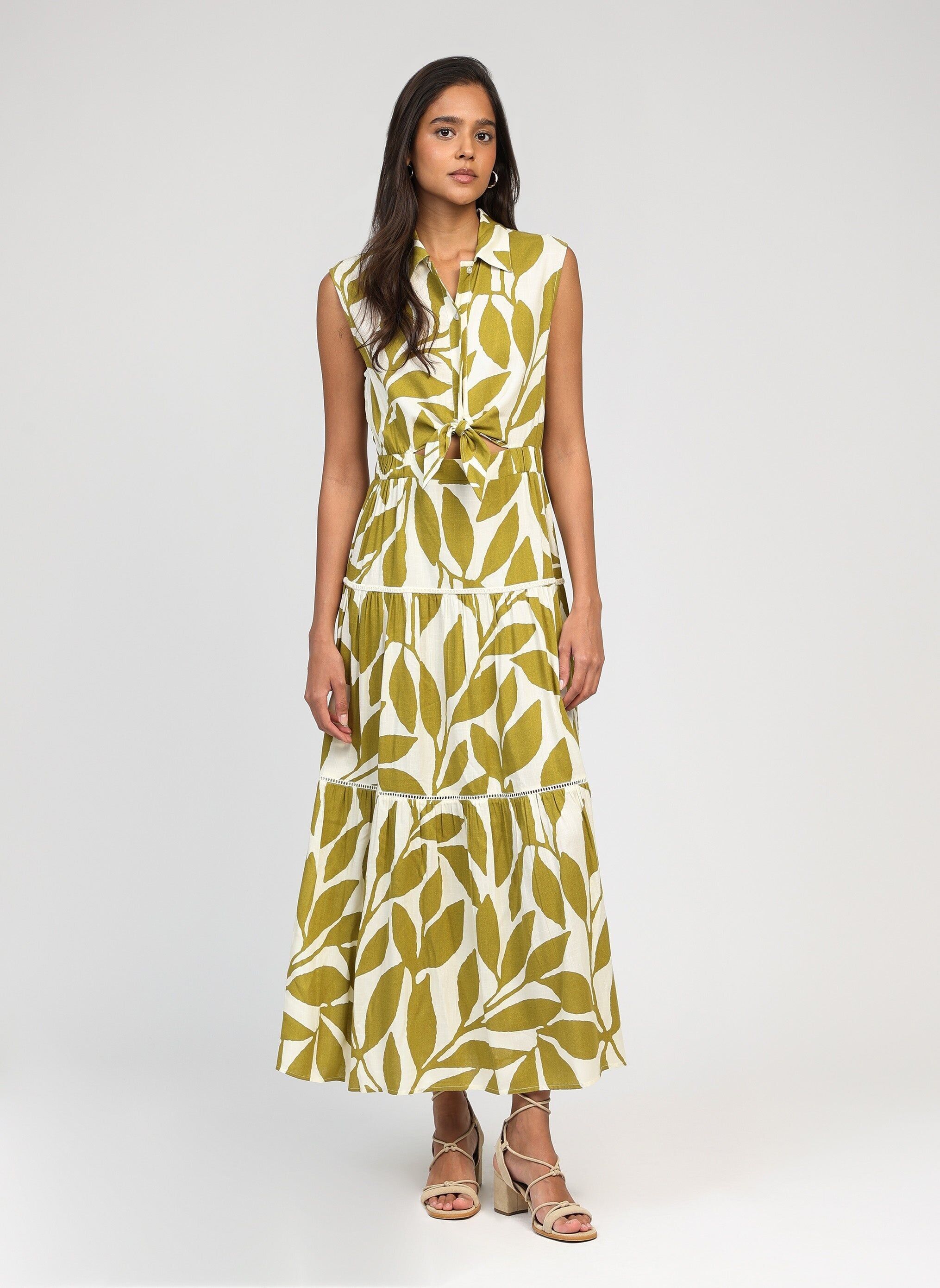 Abito lungo OPAVIA Liam Olive