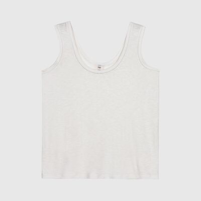 TANESSA ecru tank top