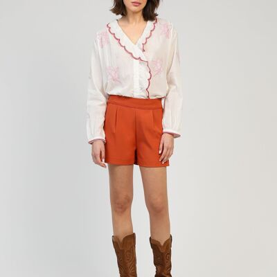 PAVANA terracotta shorts