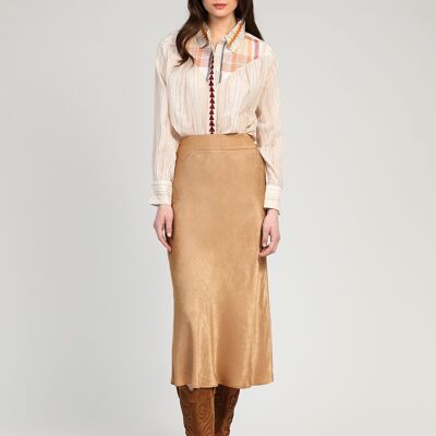 GANDIA camel MIDI SKIRT
