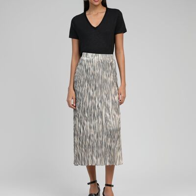 JUSTA zebra MIDI SKIRT