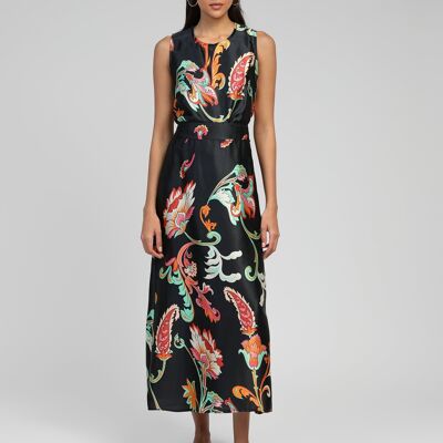 ROBILOU indina black MIDI SKIRT