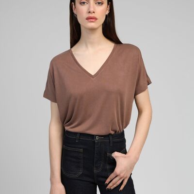 TAROBA mocha T-SHIRT