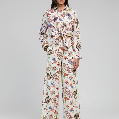 Pantaloni ROSSY ecru