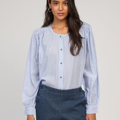 SAJONA blue BLOUSE