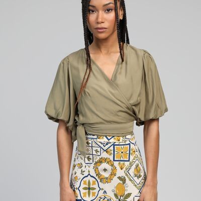 KOMA khaki BLOUSE