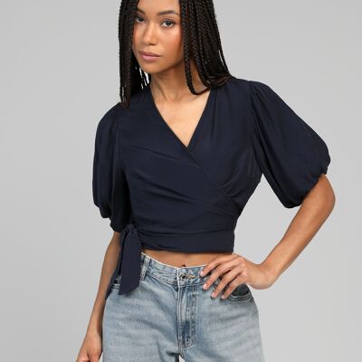 KOMA navy BLOUSE