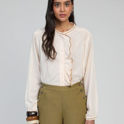 SOUFIANA nude shirt
