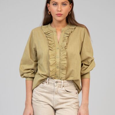 Camisa oliva STOLIA