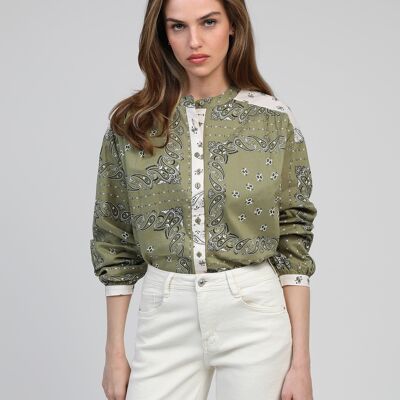 Camisa color caqui SOLINATA pedernal