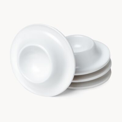 Set di 4 portauova in ceramica