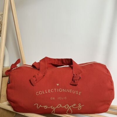Tangerine "Travel Collector" Duffel Bag