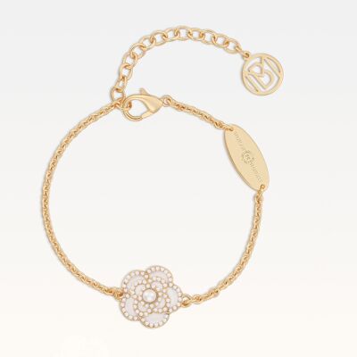 Bracciale MB Signature Blanc Camélia placcato oro