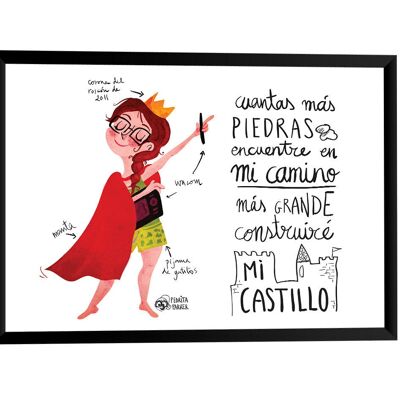 Queen Freckles Castle Print