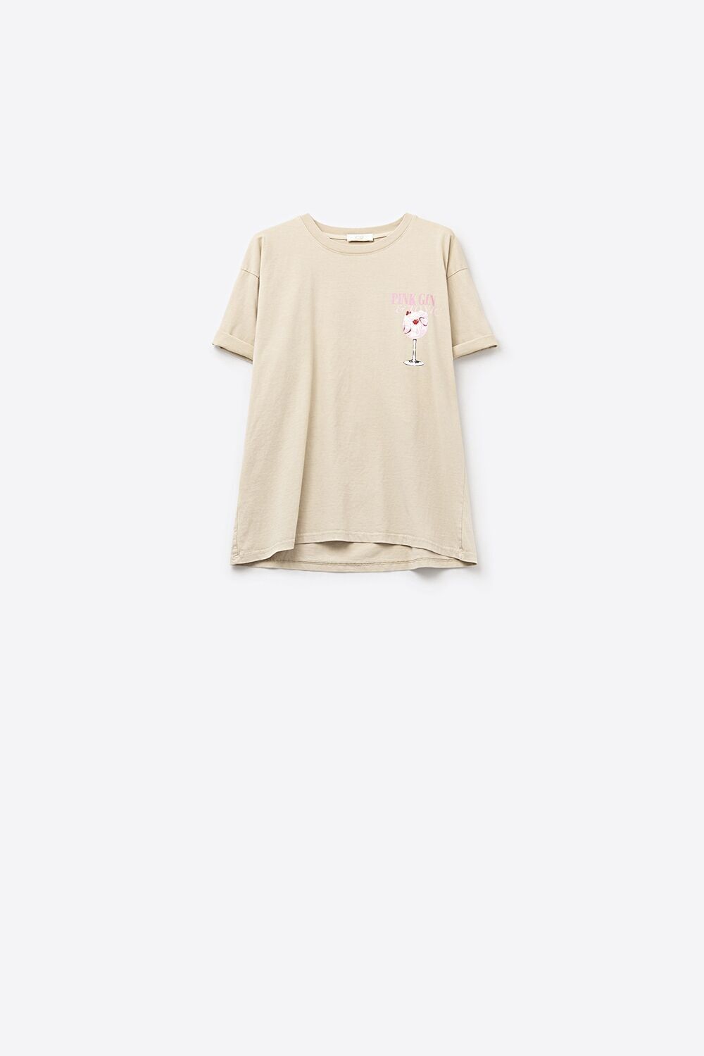 Maglietta a maniche corte beige PINK TONIC