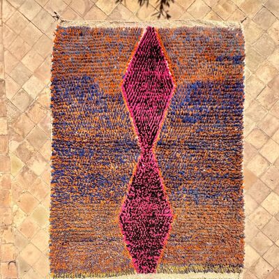 Small Boujad Rug | pink-purple-orange