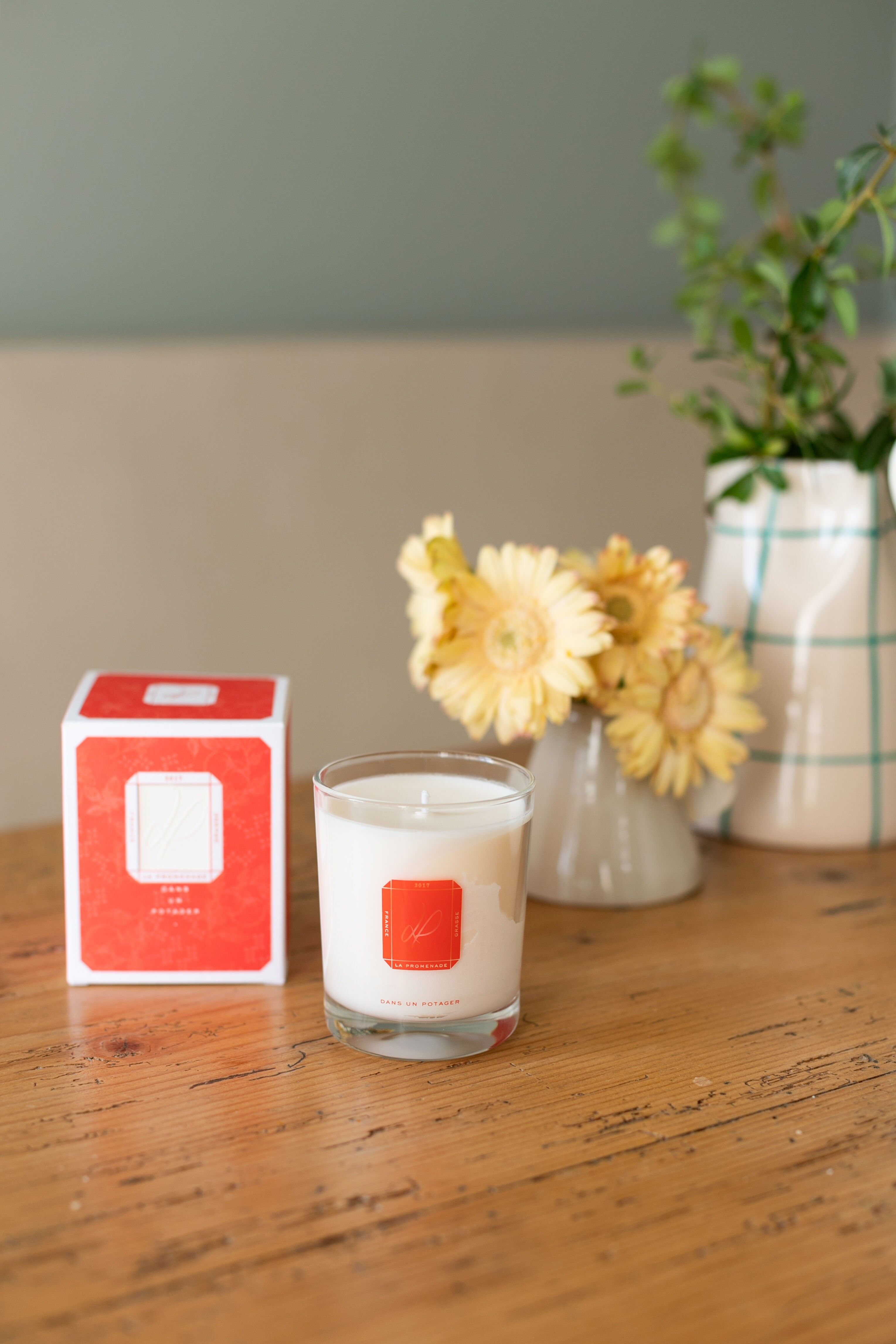 Scented candle - In a vegetable garden (100% vegetable wax) - 180g