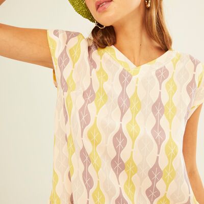 Grey Cocoon Back Opening Blouse