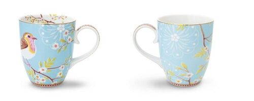 Grand mug Floral2 Oiseau Bleu - 35cl