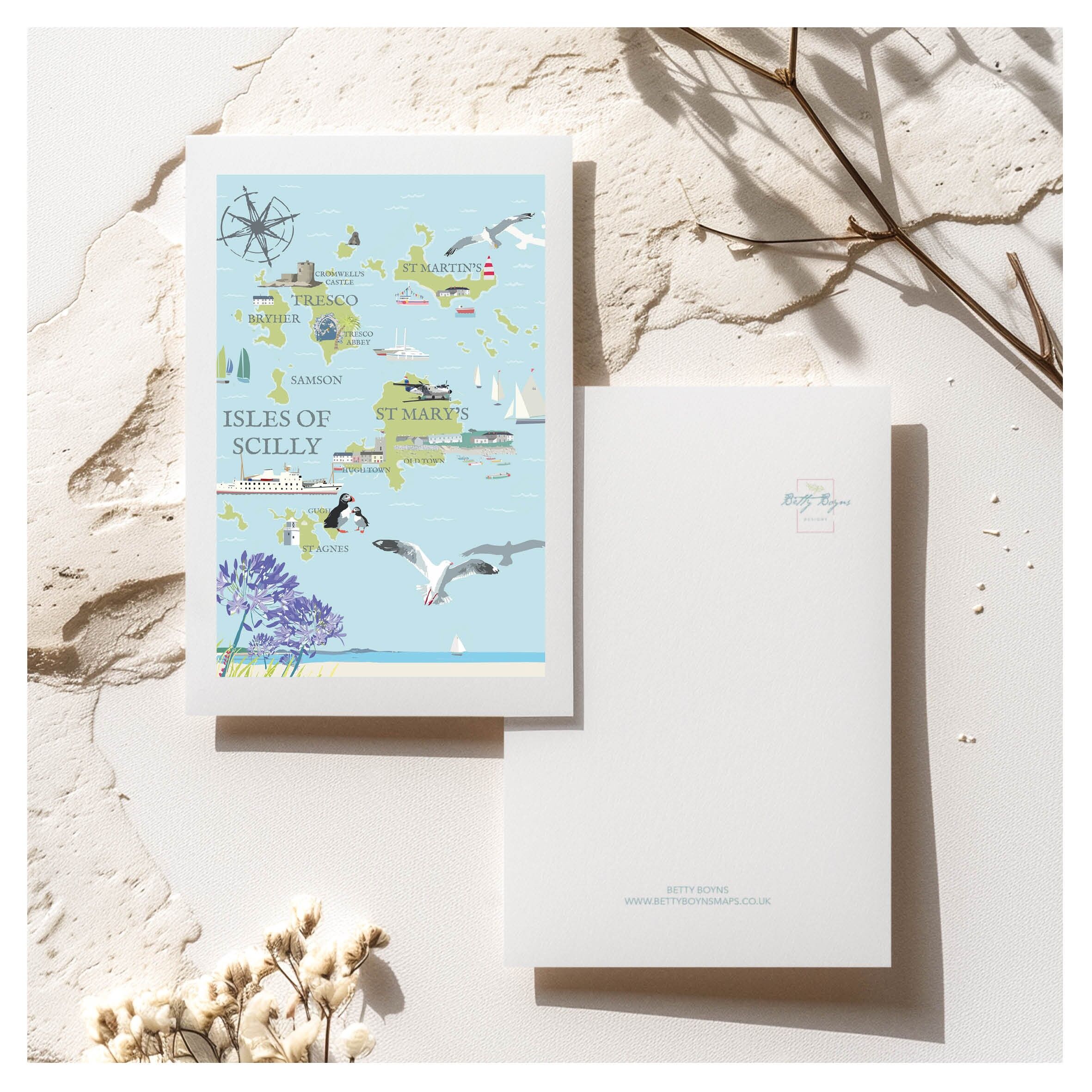 CARTOLINA DELLE ISOLE SCILLY