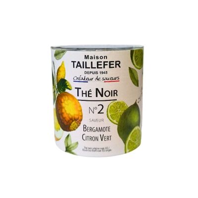 Té negro Bergamota, Lima caja 60g - N°2 - Maison Taillefer