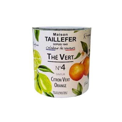 Orange and Lime Green Tea Box 60g - No. 4 - Maison Taillefer