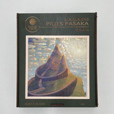 M.K.Čiurlionis il racconto del castello (Pilies Pasaka) Puzzle in legno formato XL (700 pezzi) Puzzle fantasy