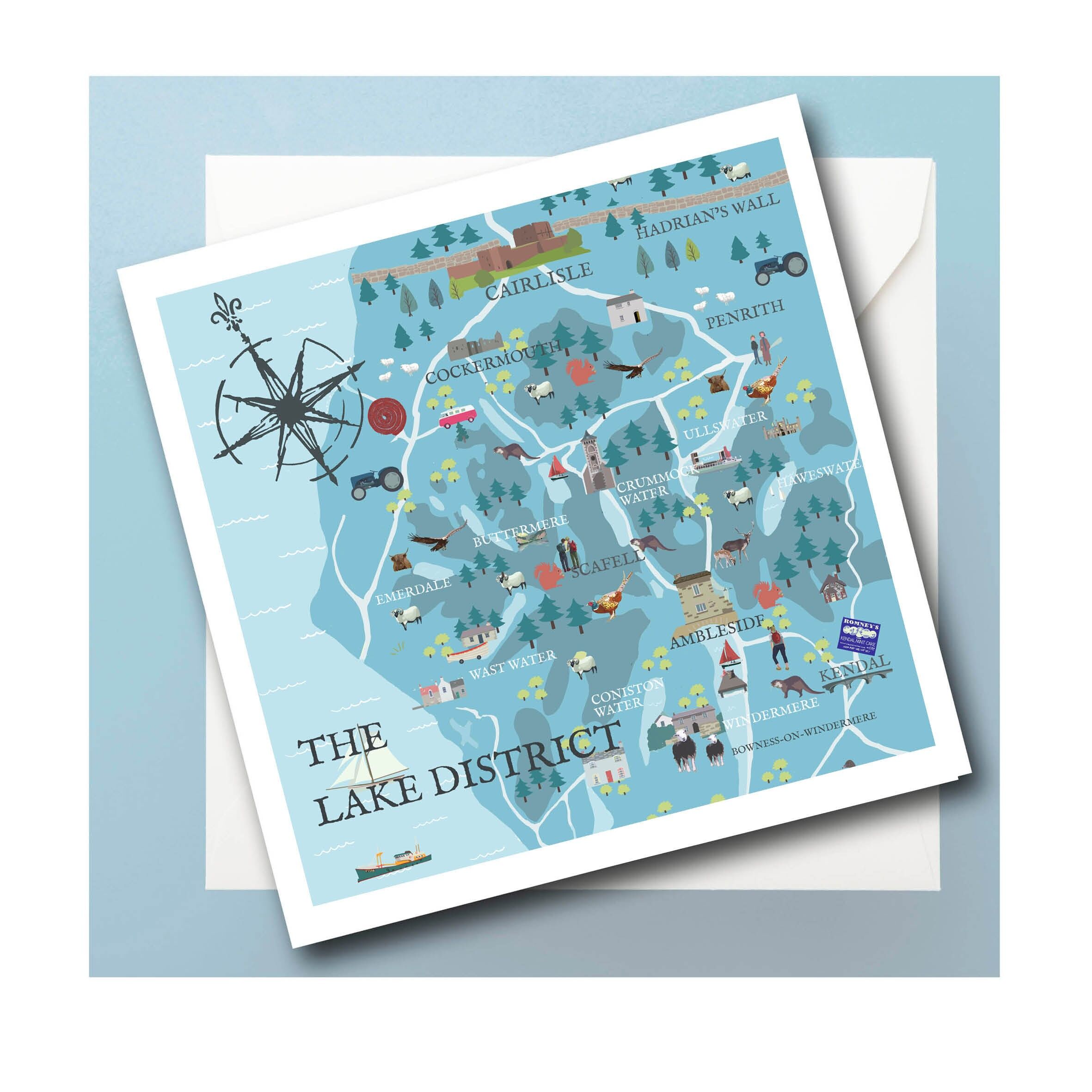 Biglietto d'auguri LAKE DISTRICT