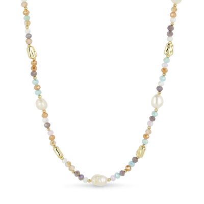Pastels & Pearls Beaded Necklace