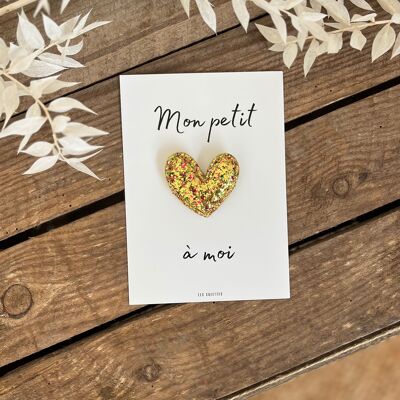 Amor en tarjetas y broches