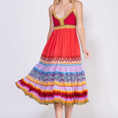 Plain strap dress IC7385V