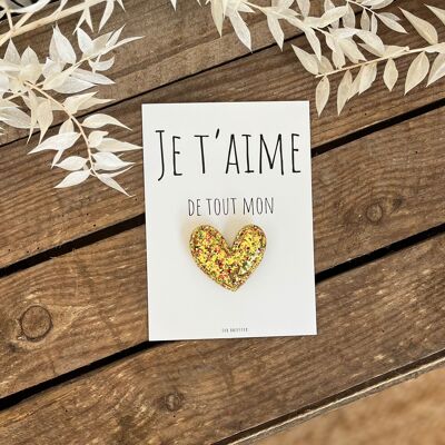 Love in cards and brooches