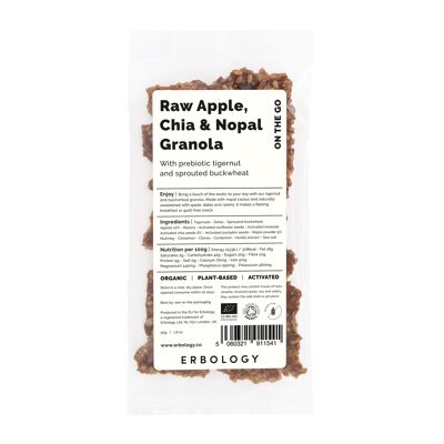 Snack granola aux noix tigrées bio avec pomme, chia et nopal