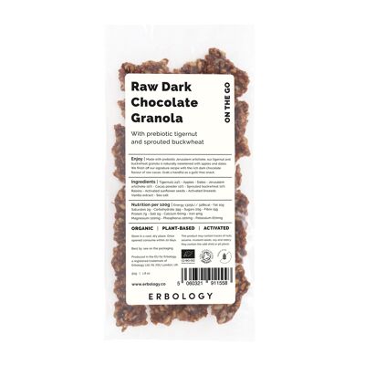 Snack granola biologique aux noix tigrées et chocolat noir