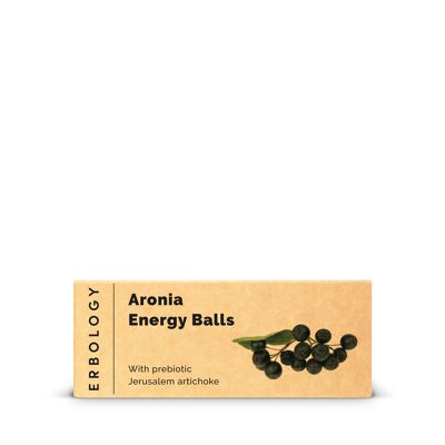 Bolas energéticas de bayas de aronia orgánicas