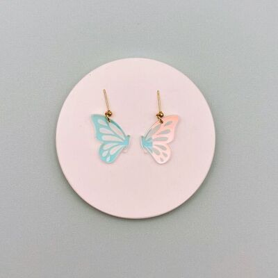 Boucles d'Oreilles Papillons Posés