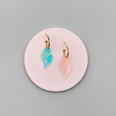 Spiral Shell Hoop Earrings