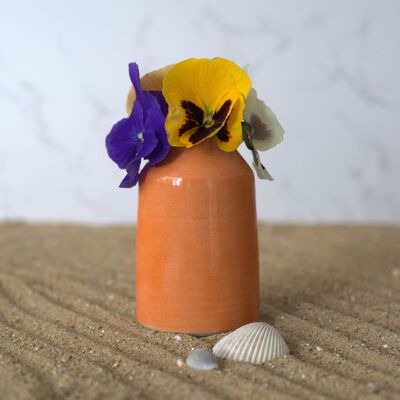 Mandarin Orange Classic Bud Vase