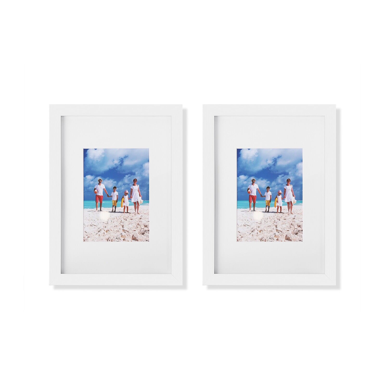 Photo frames 2 pieces with passe-partout