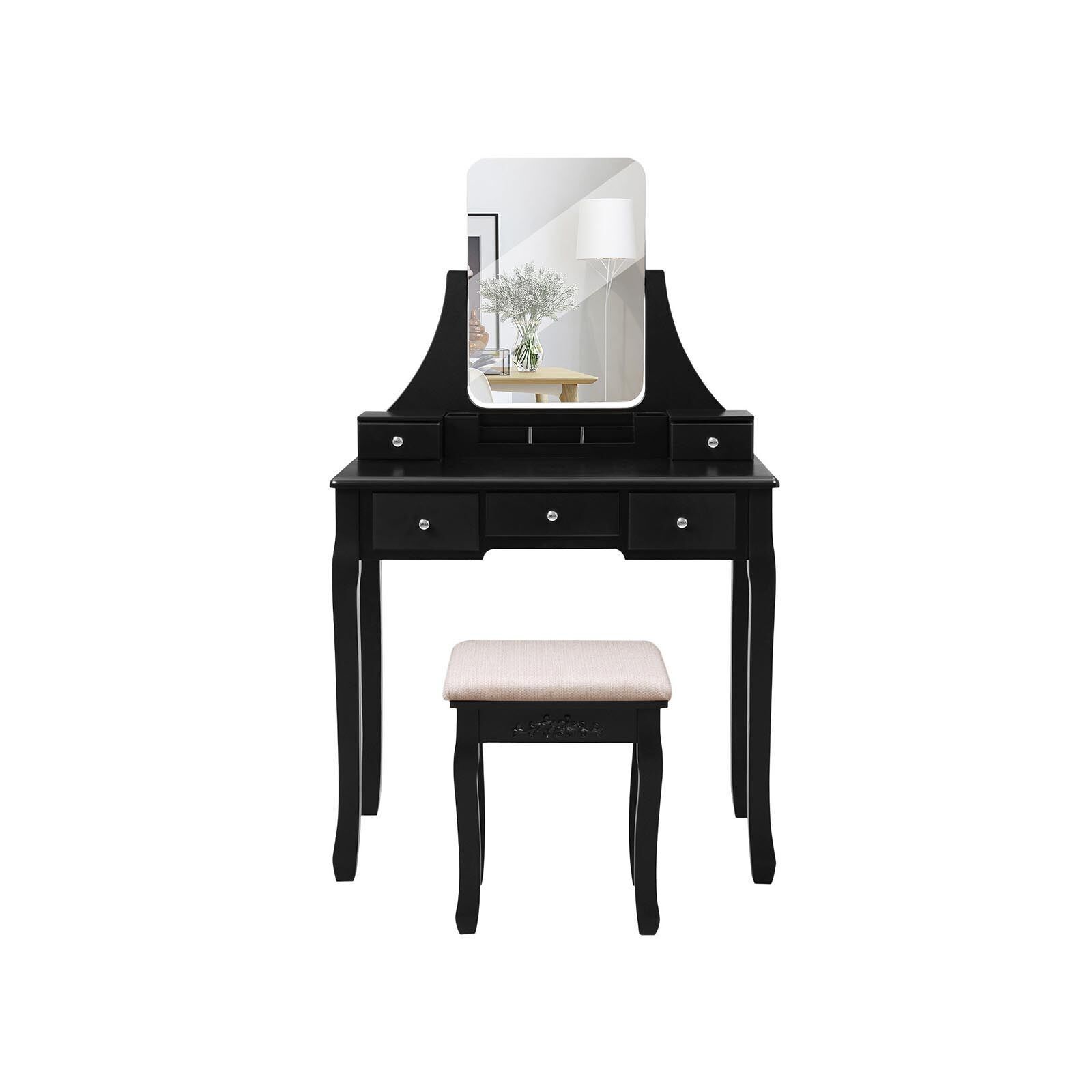 Elegant dressing table black