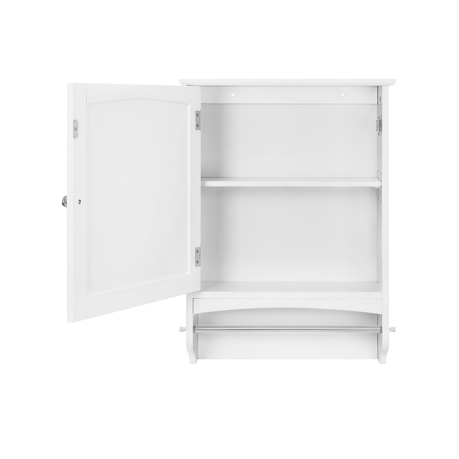 Wall cabinet with towel holder