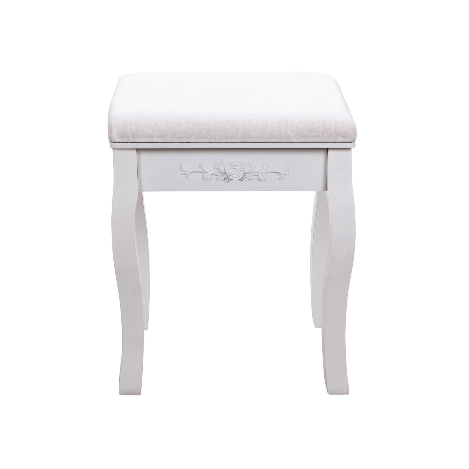 Tabouret de coiffeuse à motif roses