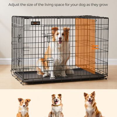 Dog cage 107 x 70 x 77.5 cm with doors