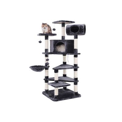 XXL Cat Tree 165 cm Smoke Grey