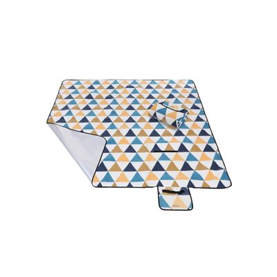 Coperta da picnic in flanella a triangoli XXL