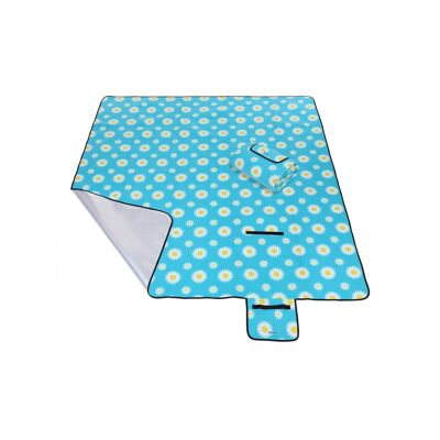 Coperta da picnic in flanella margherite XXL