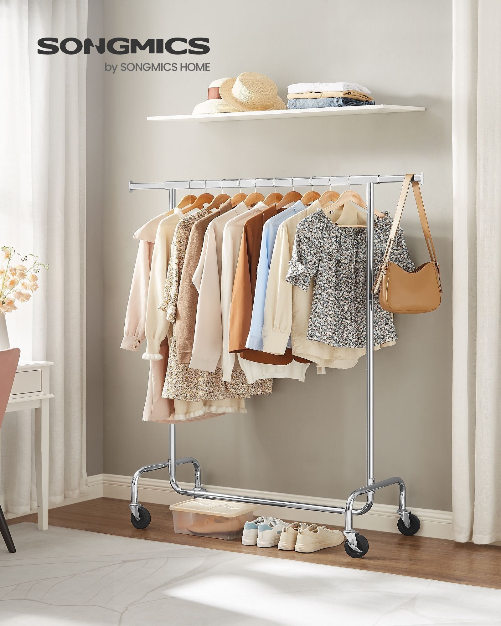 Portant à vêtements robuste 130 kg