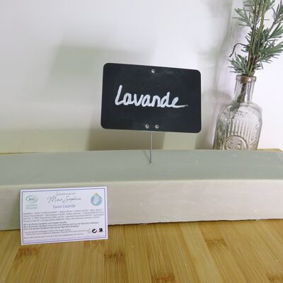 Organic soap bar of 1.6 KG cut to size - Lavender