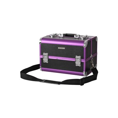 Petite trousse à maquillage noir-violet