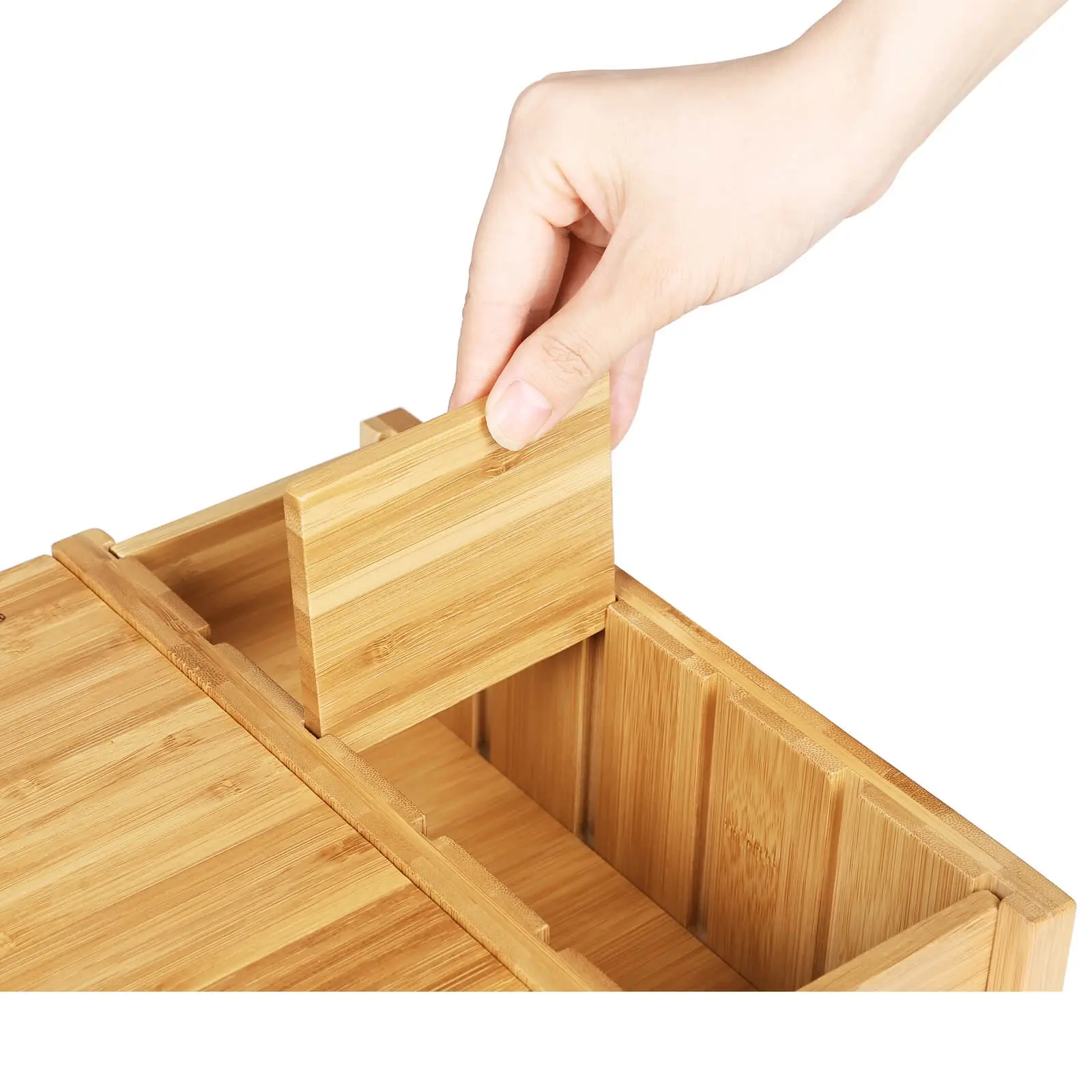 Buy wholesale Monitor stand with storage space made of bamboo